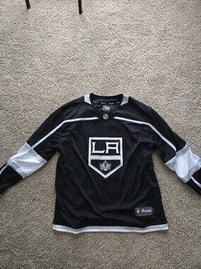 Fanatics Black and White LA Kings Hockey Jersey